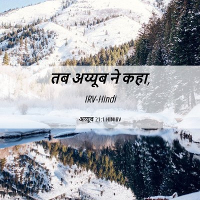 Picture 06 - अय्यूब 21:1 HINIRV - तब अय्यूब ने - Bible Verse Picture