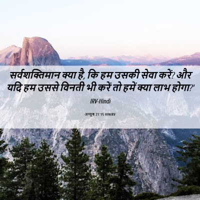 Picture 06 - अय्यूब 21:15 HINIRV - सर्वशक्तिमान क्या - Bible Verse Picture