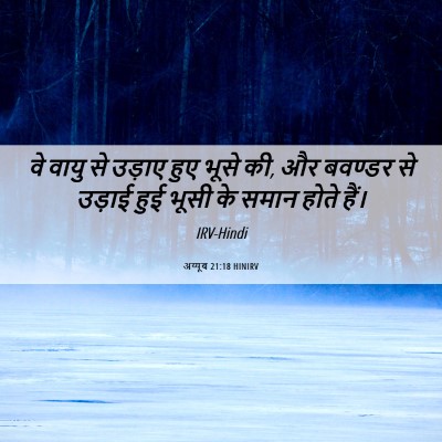 Picture 06 - अय्यूब 21:18 HINIRV - वे वायु से उड़ाए - Bible Verse Picture