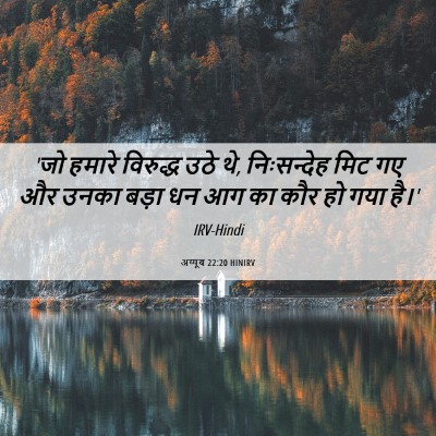 Picture 06 - अय्यूब 22:20 HINIRV - 'जो हमारे विरुद्ध - Bible Verse Picture