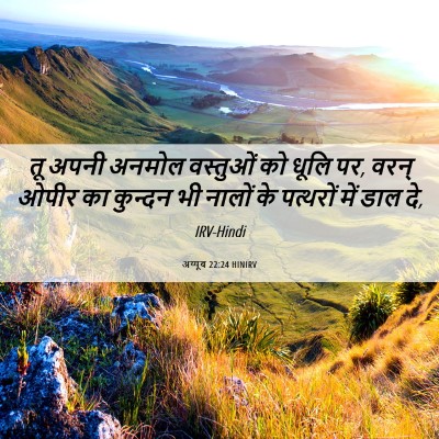 Picture 06 - अय्यूब 22:24 HINIRV - तू अपनी अनमोल - Bible Verse Picture