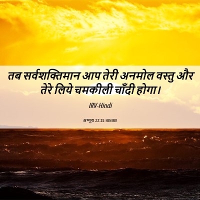 Picture 06 - अय्यूब 22:25 HINIRV - तब सर्वशक्तिमान - Bible Verse Picture