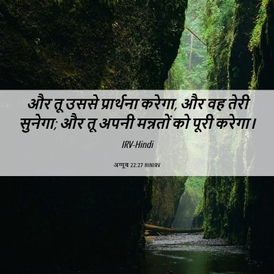 Picture 06 - अय्यूब 22:27 HINIRV - और तू उससे - Bible Verse Picture