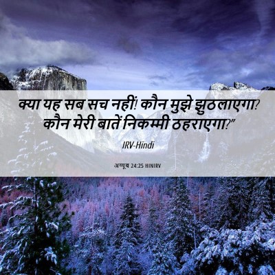 Picture 06 - अय्यूब 24:25 HINIRV - क्या यह सब सच नहीं! - Bible Verse Picture