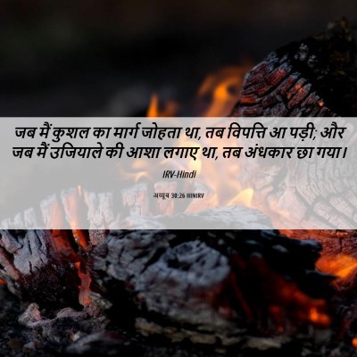 Picture 06 - अय्यूब 30:26 HINIRV - जब मैं कुशल का - Bible Verse Picture