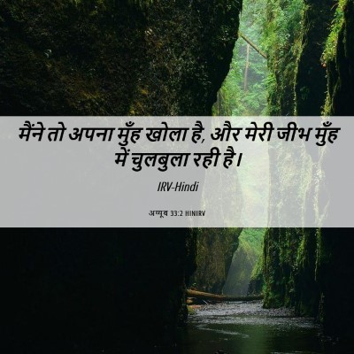 Picture 06 - अय्यूब 33:2 HINIRV - मैंने तो अपना मुँह - Bible Verse Picture
