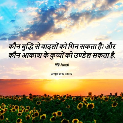 Picture 06 - अय्यूब 38:37 HINIRV - कौन बुद्धि से - Bible Verse Picture