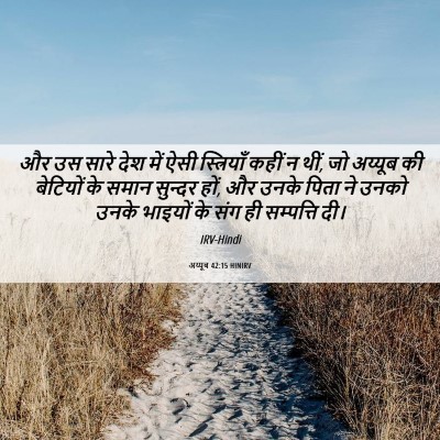 Picture 06 - अय्यूब 42:15 HINIRV - और उस सारे देश में - Bible Verse Picture