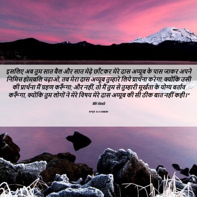 Picture 06 - अय्यूब 42:8 HINIRV - इसलिए अब तुम सात - Bible Verse Picture