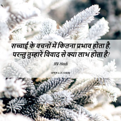 Picture 06 - अय्यूब 6:25 HINIRV - सच्चाई के वचनों - Bible Verse Picture