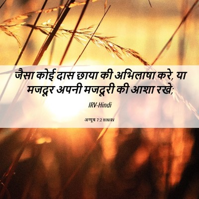 Picture 06 - अय्यूब 7:2 HINIRV - जैसा कोई दास छाया - Bible Verse Picture
