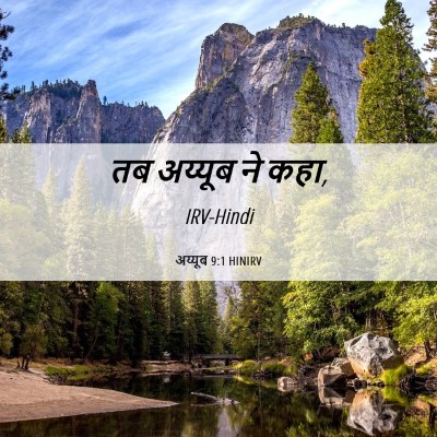 Picture 06 - अय्यूब 9:1 HINIRV - तब अय्यूब ने - Bible Verse Picture