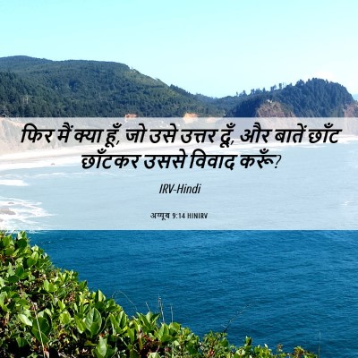 Picture 06 - अय्यूब 9:14 HINIRV - फिर मैं क्या हूँ, - Bible Verse Picture