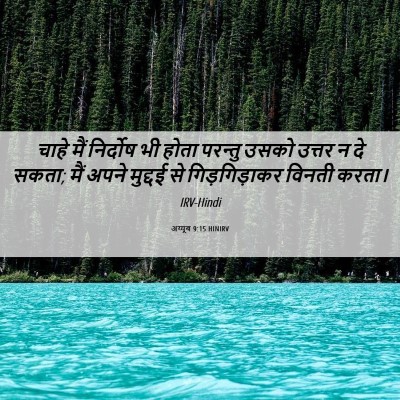 Picture 06 - अय्यूब 9:15 HINIRV - चाहे मैं निर्दोष - Bible Verse Picture