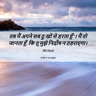 Picture 06 - अय्यूब 9:28 HINIRV - तब मैं अपने सब - Bible Verse Picture
