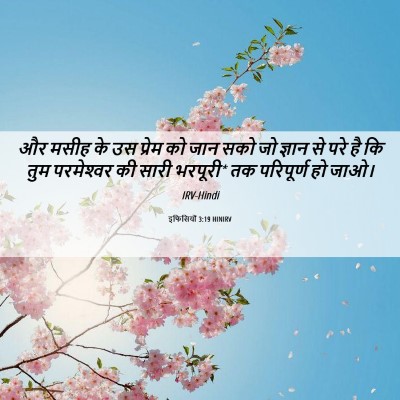 Picture 06 - इफिसियों 3:19 HINIRV - और मसीह के उस प्रेम - Bible Verse Picture