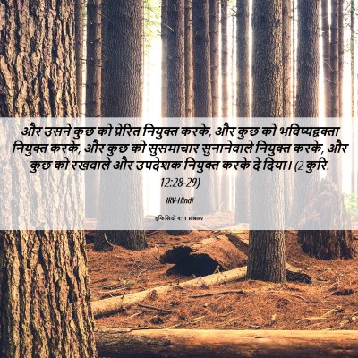 Picture 06 - इफिसियों 4:11 HINIRV - और उसने कुछ को - Bible Verse Picture