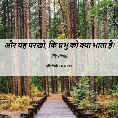 Picture 06 - इफिसियों 5:10 HINIRV - और यह परखो, कि - Bible Verse Picture