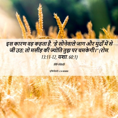 Picture 06 - इफिसियों 5:14 HINIRV - इस कारण वह कहता है, - Bible Verse Picture