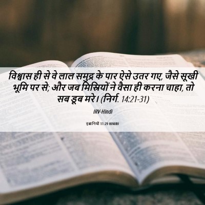 Picture 06 - इब्रानियों 11:29 HINIRV - विश्वास ही से वे - Bible Verse Picture
