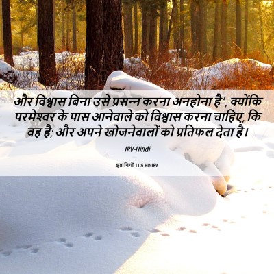 Picture 06 - इब्रानियों 11:6 HINIRV - और विश्वास बिना - Bible Verse Picture