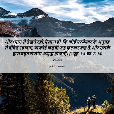 Picture 06 - इब्रानियों 12:15 HINIRV - और ध्यान से देखते - Bible Verse Picture
