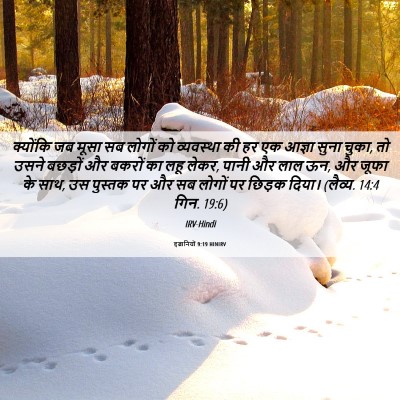 Picture 06 - इब्रानियों 9:19 HINIRV - क्योंकि जब मूसा सब - Bible Verse Picture