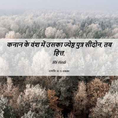 Picture 06 - उत्पत्ति 10:15 HINIRV - कनान के वंश में - Bible Verse Picture