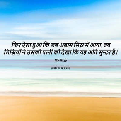 Picture 06 - उत्पत्ति 12:14 HINIRV - फिर ऐसा हुआ कि जब - Bible Verse Picture