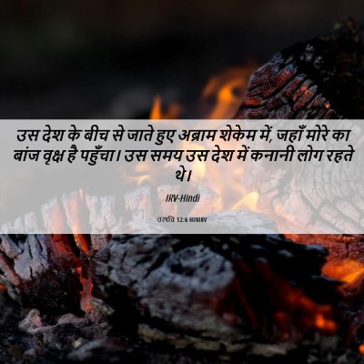 Picture 06 - उत्पत्ति 12:6 HINIRV - उस देश के बीच से - Bible Verse Picture