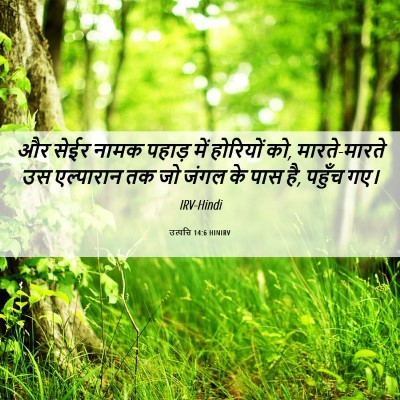 Picture 06 - उत्पत्ति 14:6 HINIRV - और सेईर नामक पहाड़ - Bible Verse Picture