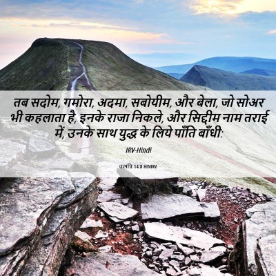 Picture 06 - उत्पत्ति 14:8 HINIRV - तब सदोम, गमोरा, - Bible Verse Picture
