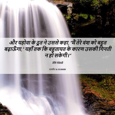 Picture 06 - उत्पत्ति 16:10 HINIRV - और यहोवा के दूत ने - Bible Verse Picture