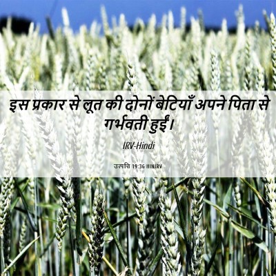 Picture 06 - उत्पत्ति 19:36 HINIRV - इस प्रकार से लूत की - Bible Verse Picture