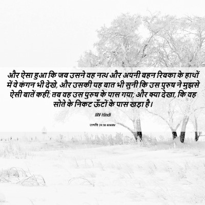 Picture 06 - उत्पत्ति 24:30 HINIRV - और ऐसा हुआ कि जब - Bible Verse Picture