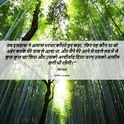 Picture 06 - उत्पत्ति 27:33 HINIRV - तब इसहाक ने - Bible Verse Picture