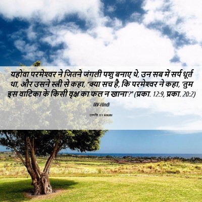 Picture 06 - उत्पत्ति 3:1 HINIRV - यहोवा परमेश्‍वर - Bible Verse Picture