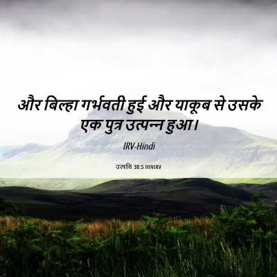 Picture 06 - उत्पत्ति 30:5 HINIRV - और बिल्हा गर्भवती - Bible Verse Picture