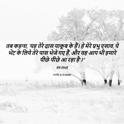 Picture 06 - उत्पत्ति 32:18 HINIRV - तब कहना, 'यह तेरे - Bible Verse Picture
