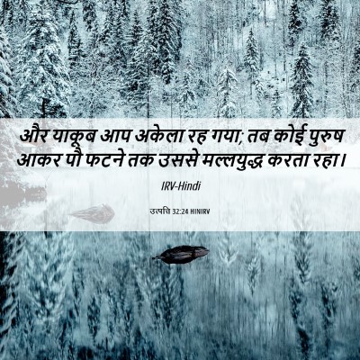 Picture 06 - उत्पत्ति 32:24 HINIRV - और याकूब आप अकेला - Bible Verse Picture