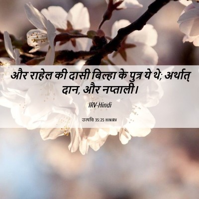 Picture 06 - उत्पत्ति 35:25 HINIRV - और राहेल की दासी - Bible Verse Picture