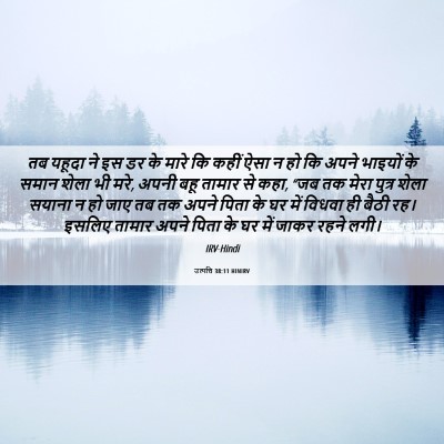 Picture 06 - उत्पत्ति 38:11 HINIRV - तब यहूदा ने इस डर - Bible Verse Picture