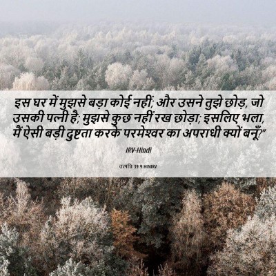 Picture 06 - उत्पत्ति 39:9 HINIRV - इस घर में मुझसे - Bible Verse Picture