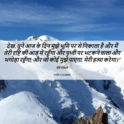 Picture 06 - उत्पत्ति 4:14 HINIRV - देख, तूने आज के दिन - Bible Verse Picture