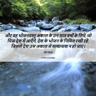 Picture 06 - उत्पत्ति 41:36 HINIRV - और वह भोजनवस्तु - Bible Verse Picture