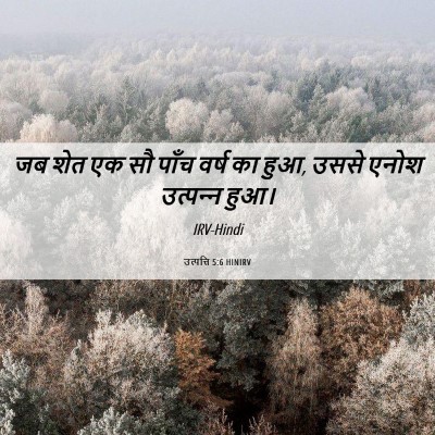 Picture 06 - उत्पत्ति 5:6 HINIRV - जब शेत एक सौ पाँच - Bible Verse Picture