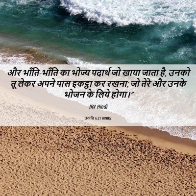 Picture 06 - उत्पत्ति 6:21 HINIRV - और भाँति-भाँति का - Bible Verse Picture