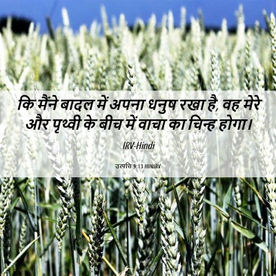 Picture 06 - उत्पत्ति 9:13 HINIRV - कि मैंने बादल में - Bible Verse Picture