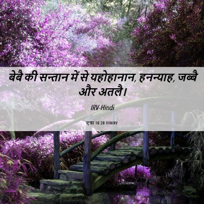 Picture 06 - एज्रा 10:28 HINIRV - बेबै की सन्तान में - Bible Verse Picture