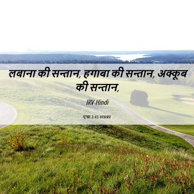 Picture 06 - एज्रा 2:45 HINIRV - लबाना की सन्तान, - Bible Verse Picture